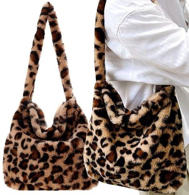 Маленькая городская плюшевая сумочка на плече пантера 1370 фото