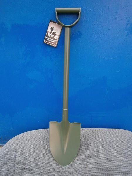 Військова лопата сталева MFH D-подібна ручка, Type I Olive, Olive 27017 фото