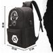 Рюкзак багатосекційний зі світловідбивними елементами з USB Чорний 2471 фото 8