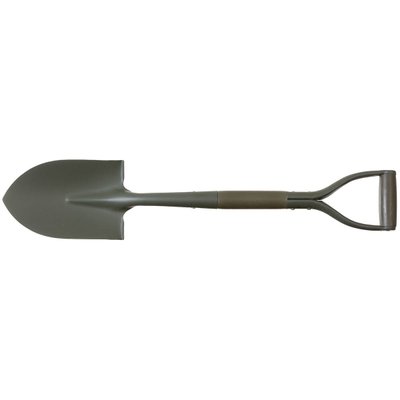 Военная лопата MFH D-образная ручка, Type II, сталь, дерево Olive 27018 фото