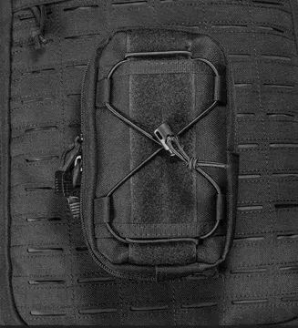 Військова - Тактична сумка на пояс + ПОЯС BLACK 757 фото