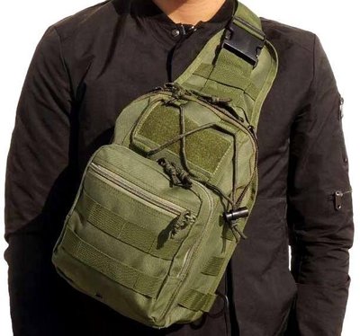 Тактическая сумка Рюкзак на плечо GREEN 691 фото