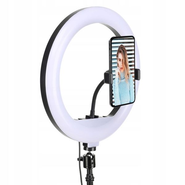 Кільцева лампа для макіяжу та селфі LED RING LAMP 240W ZD160 фото