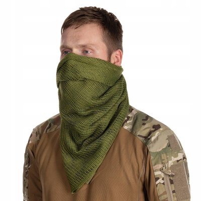 Снайперський Маскувальний шарф-сітка Mil-Tec® Olive 12625001 фото