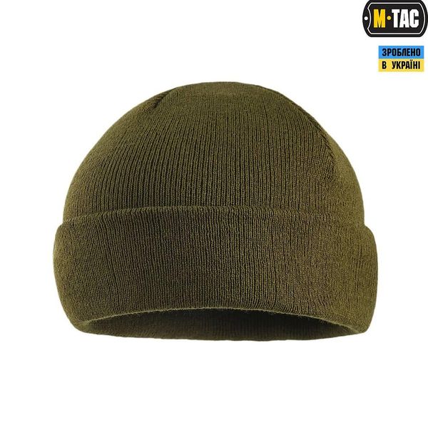 M-Tac шапка тонка в'язка 100% акрил Dark Olive L/XL 1053 фото