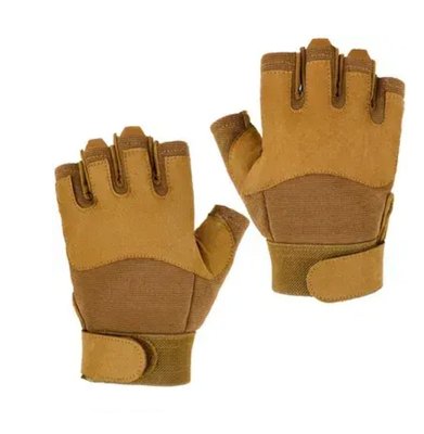 Перчатки без пальцев ARMY Gloves Short Fingers - Dark Coyote размер S 867 фото