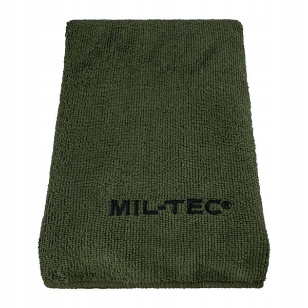 Швидкосохнучий рушник з мікрофібри Mil-Tec® 40 см x 80 см - OLIV 16011011 фото