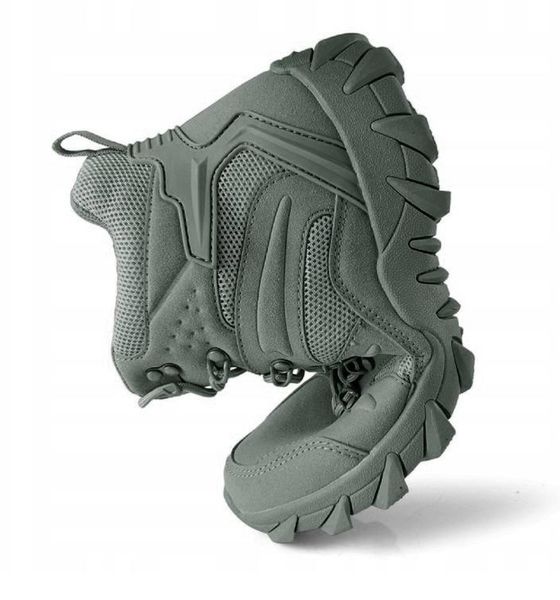 Військово-тактичні водонепроникні шкіряні черевики OLIV з зігрівальною устілкою USB KT1-1244-45 фото