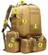 Тактичний рюкзак для виживання 4 в 1 об'ємом 50 л COYOT 642 фото 3