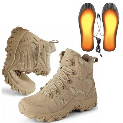 Военно-тактические водонепроницаемые кожаные ботинки COYOT с согревающей стелькой USB 46 KT1-1243-46 фото