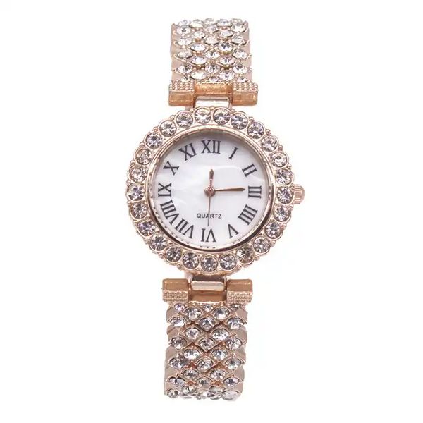 Розкішний жіночий наручний годинник із кристалами + браслет 2252 фото