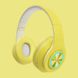 Бездротові Bluetooth Навушники B39 з мікрофоном та світлодіодним підсвічуванням Жовтий 2659-4 фото