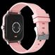 Смарт годинник фітнес браслет з силіконовим ремінцем, Bluetooth, Рожевий 378 фото 6