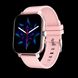 Смарт годинник фітнес браслет з силіконовим ремінцем, Bluetooth, Рожевий 378 фото 1