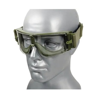 Панорамні вентильовані тактичні окуляри - Olive 991 фото