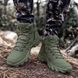 Військово-тактичні водонепроникні шкіряні черевики OLIV і зігрівальні устілки 10 пар KT-1244-45 фото 7