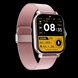 Смарт часы фитнес браслет с металлическим ремешком, Bluetooth, Розовый 375 фото 4