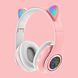 Бездротові Bluetooth Навушники з котячими вушками B39M Рожеві 2446 фото 2