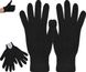 Жіночі теплі рукавички Чорні 1220 фото 4