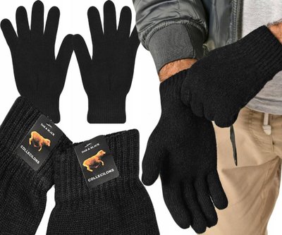 Чоловічі перчатки WINTER WARM черные 1218 фото