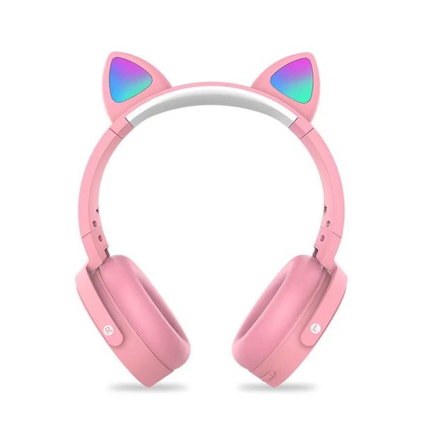 Бездротові дитячі навушники з котячими вушками "STYLE POP IT" CTX-950 PINK 2451 фото
