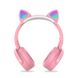 Бездротові дитячі навушники з котячими вушками "STYLE POP IT" CTX-950 PINK 2451 фото 3