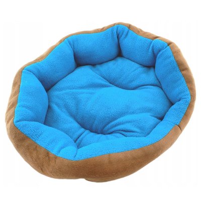 Подушка-лежанка для собаки Aptel 38 см x 33 см Коричнево-синяя AG602 фото