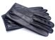 Класичні чоловічі рукавички шкіряні чорні L 1217 фото 6