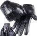 Класичні чоловічі рукавички шкіряні чорні L 1217 фото 1