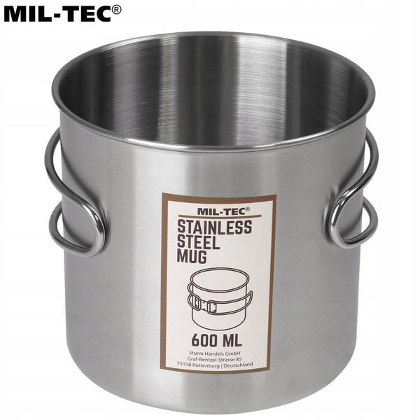 Кухоль Mil-Tec® 600 мл із неіржавкої сталі 2207094 фото