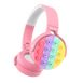 Бездротові bluetooth-навушники Poppy Game зі світлодіодною підсвіткою Рожеві 2456 фото 1