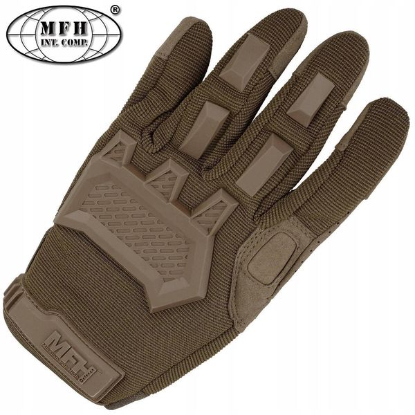 Тактичні рукавички MFH Action Coyote S M L XL 15843R-XL фото