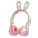 Бездротові bluetooth-навушники зі світлодіодною підсвіткою Рожеві 2455 фото 1