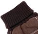 Тактильні зимові чоловічі замшеві рукавички коричневого кольору 1214 фото 3