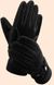 Чоловічі замшеві зимові рукавички чорні Touch 1213 фото 2
