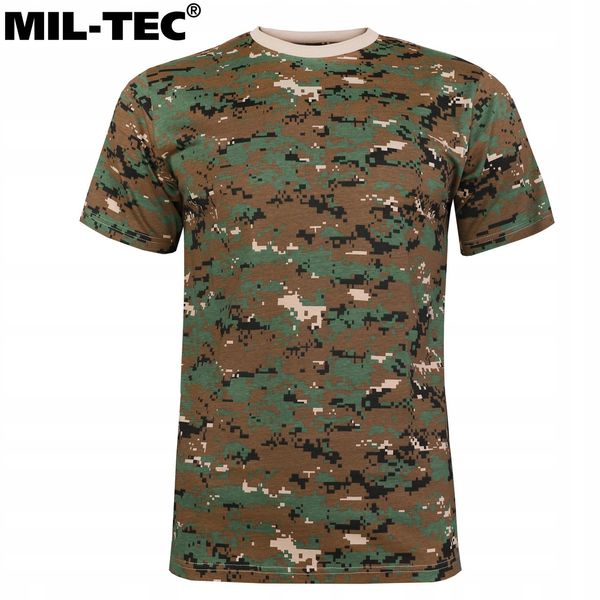 Бавовняна футболка Mil-Tec® Digital Woodland S 11012071-905 фото