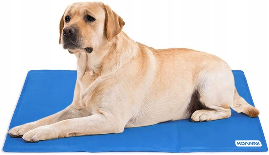 Охолоджувальна лежанка для собаки KOANNI 90 cm x 50 Синя 2405 фото