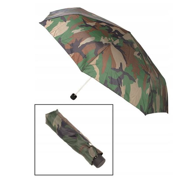 Парасолька складана парасолька Mil-Tec® Woodland Camo 10635020 фото