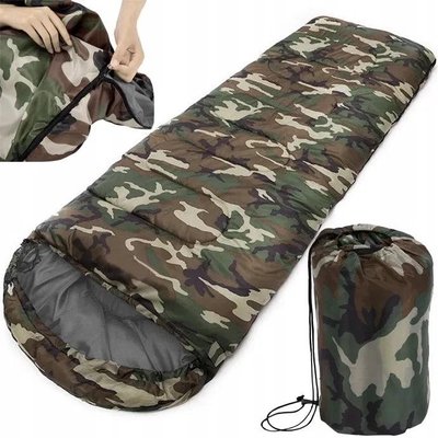 Дорожный спальный мешок Army Green 210x75 см 443 фото