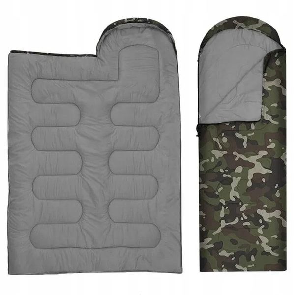 Дорожный спальный мешок Army Green 210x75 см 443 фото