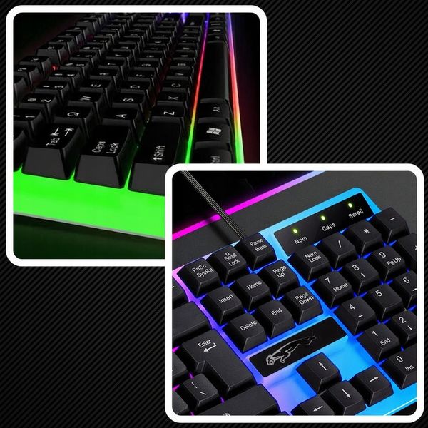 Набір Ігрова клавіатура та миша із підсвіткою TF230 2463 фото
