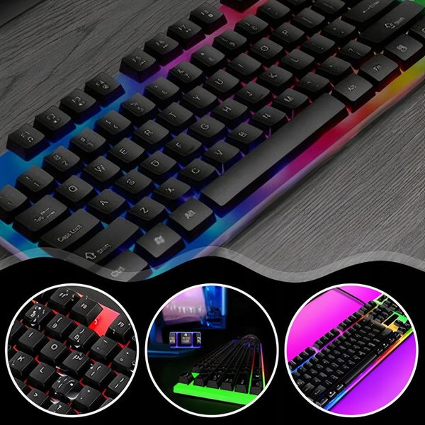 Набор Игровая клавиатура и мышка с подсветкой TF230 2463 фото