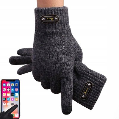 Рукавички для Смартфона зимові, сенсорні рукавиці Сірі 273 фото