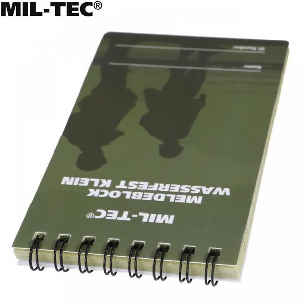 Водонепроникний блокнот Mil-Tec® Oliv 15981001 фото